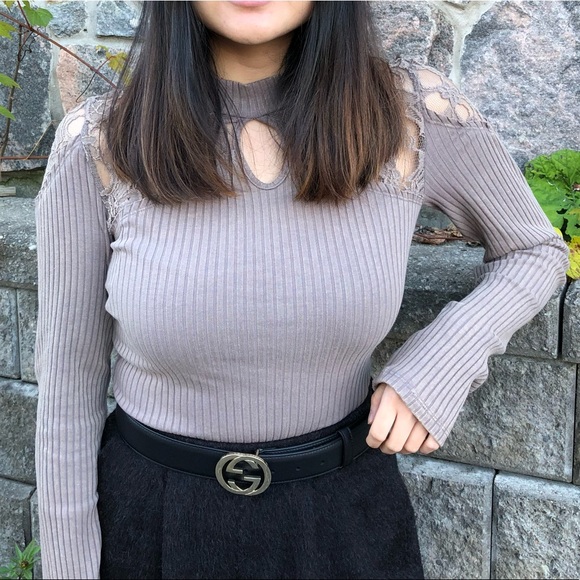 Free People Lace Mock Top - Picture 2 of 6